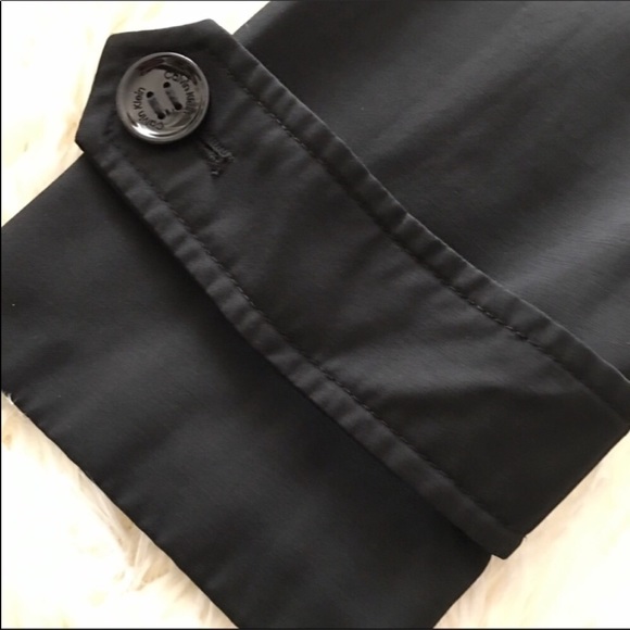 CALVIN KLEIN Classic Trench Coat in Black Small P - Picture 5 of 6